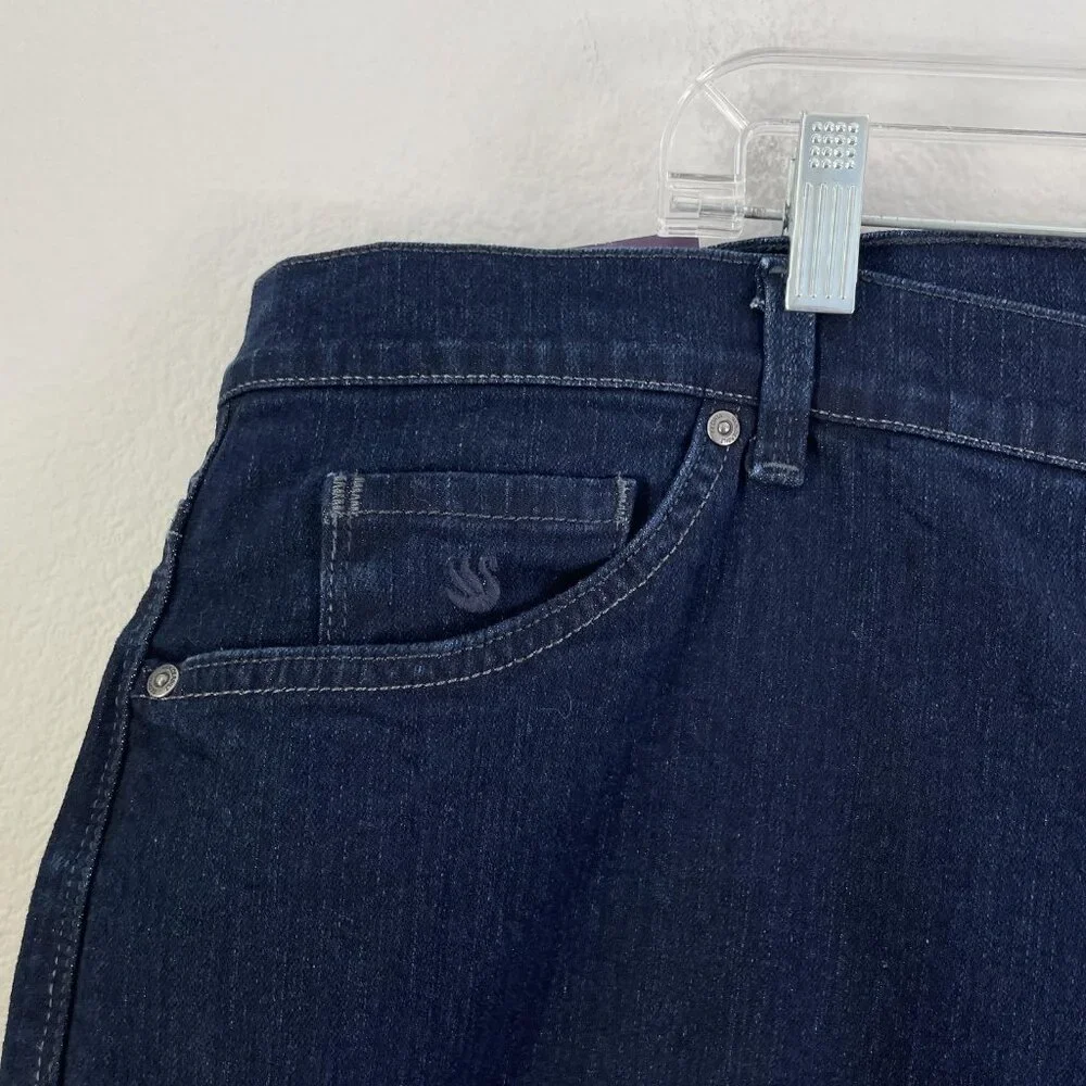 NEW Gloria Vanderbilt‎ Amanda Jeans Womens Plus 24W Dark Wash High Rise Tapered